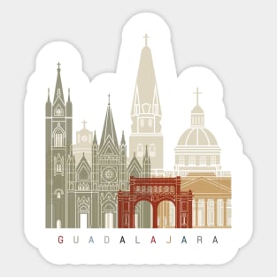 Guadalajara MX skyline poster Sticker